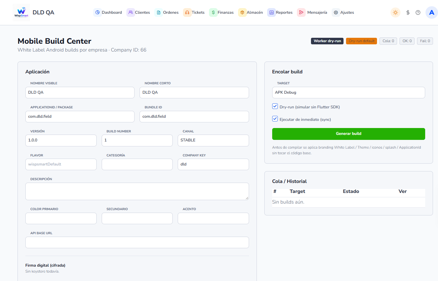 Vista: App móvil y Deployment Center