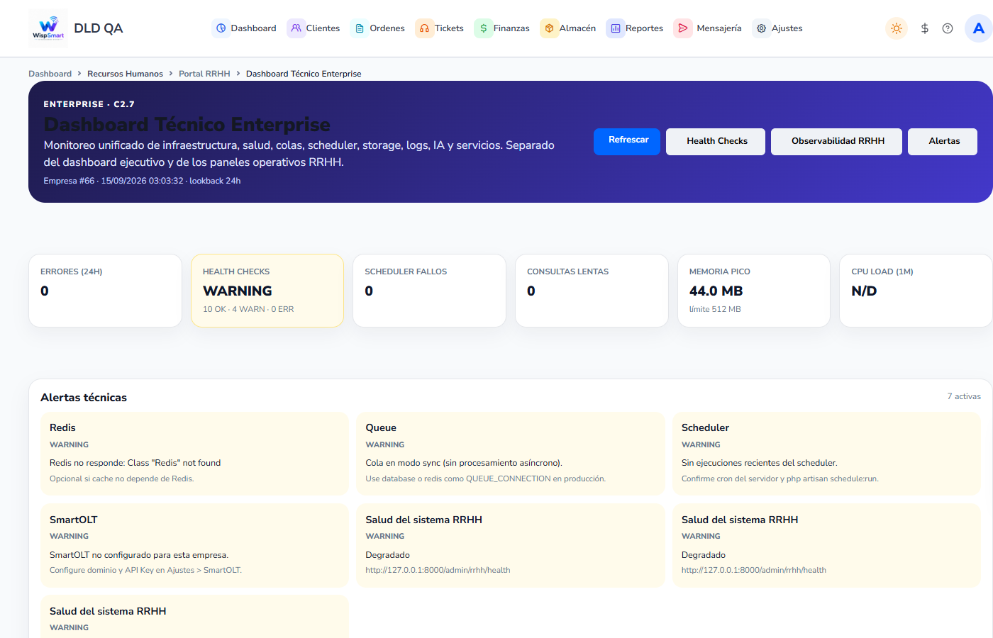 Vista: BI, auditoría y observabilidad