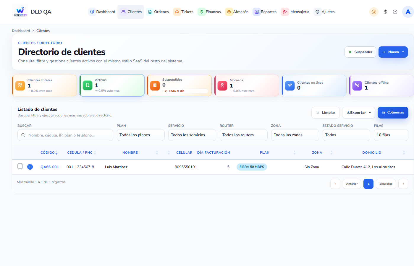 Vista: Contratos y firma de documentos