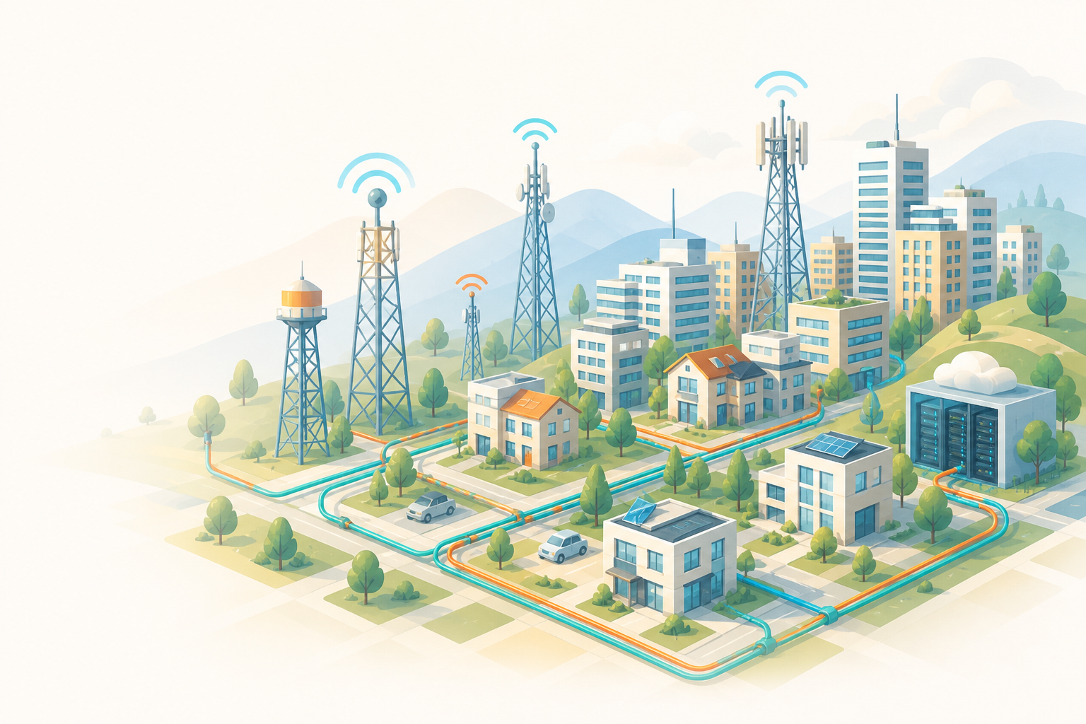 Infraestructura ISP conectada con WispSmart